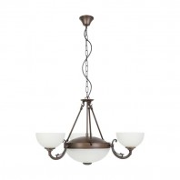 Eglo-Savoy H/L 3X40W E14 + 2x60W E27 Pendant ORB - Bronze